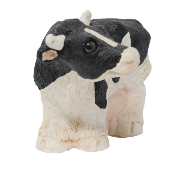 Vintage Stone Critters Holstein Black White Cow SC-106 United Design Corp 1984 - Picture 3 of 7